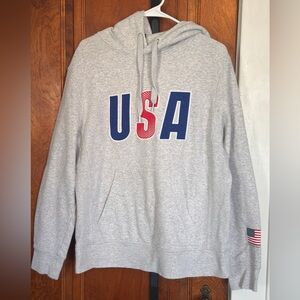H&M Gray USA Logo Hoodie